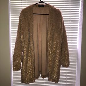 Minkpink gold jacket size medium